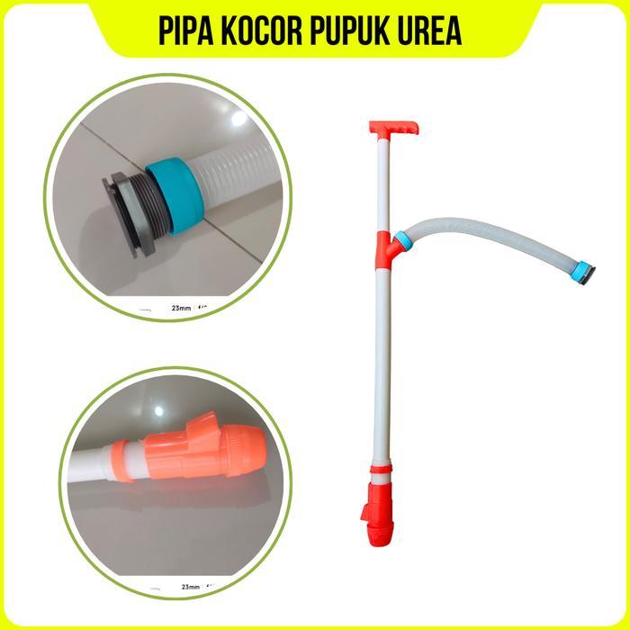 Pipa Penabur Pupuk Manual Tuas Kanan - Alat Kocor Pupuk Butiran