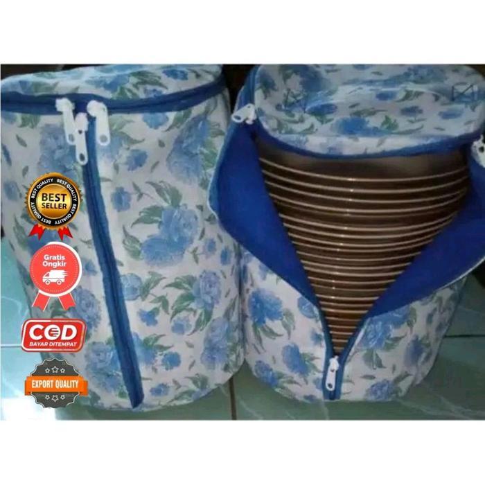 Tas piring dm 26cm Tas piring anti debu Tas piring jumbo Tas piring rotan Kain