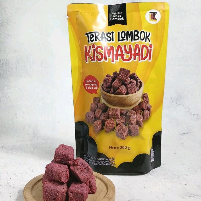 ASLI Terasi Dadu Lombok Kismayadi 200 Gram Sudah di Oven dan di potong Dadu (-+50 pcs) READY STOCK