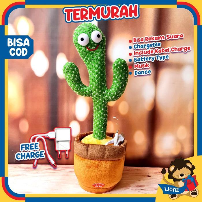 Boneka Kaktus Goyang - BOTAK+charger