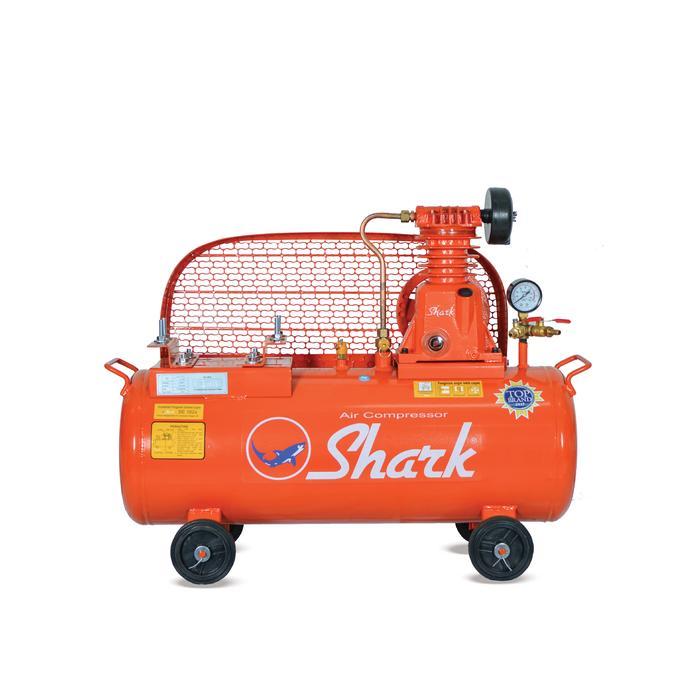 Kompresor Udara Bensin Shark 1/4Hp - 30L + Engine Shark 5,5Hp