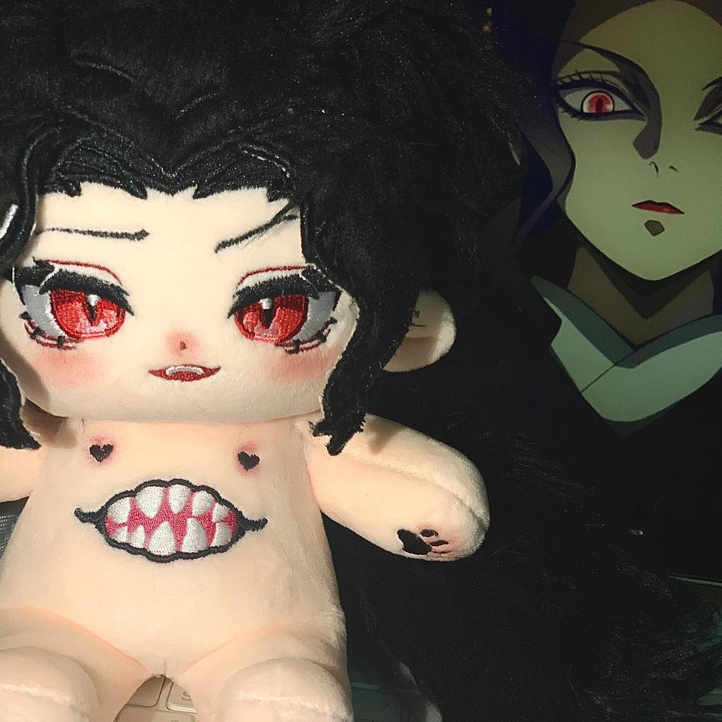 Stuffed 20cm Anime Demon Slayer Kibutsuji Muzan Cotton Doll Toys COS Children Adults Plush Dress-up
