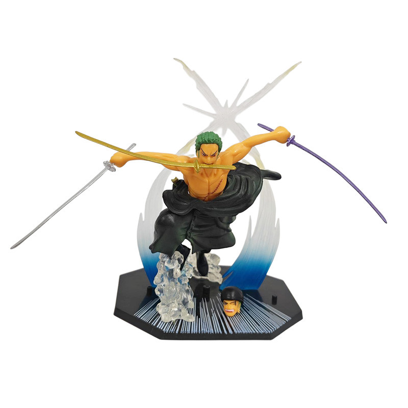 One Piece Luffy Figure Roronoa Zoro Three-Blade Sa-Maximum Manga Anime Statue PVC Action Collection