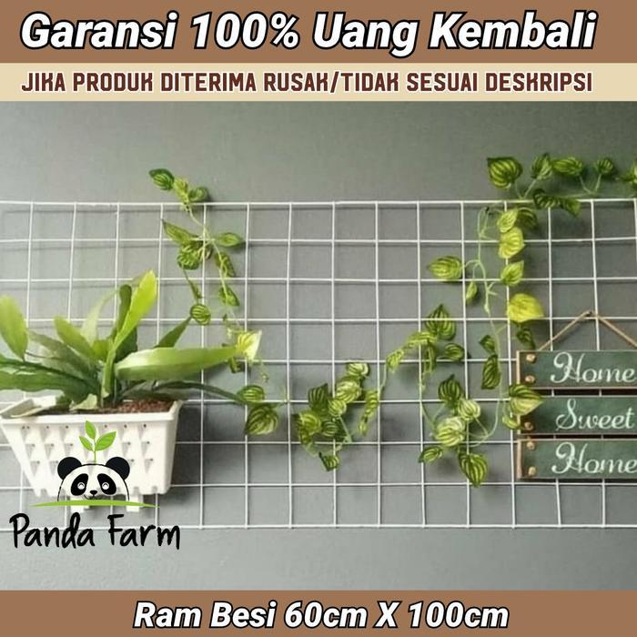 Ram Besi / Rak Besi Pot Dinding 60X100 Cm