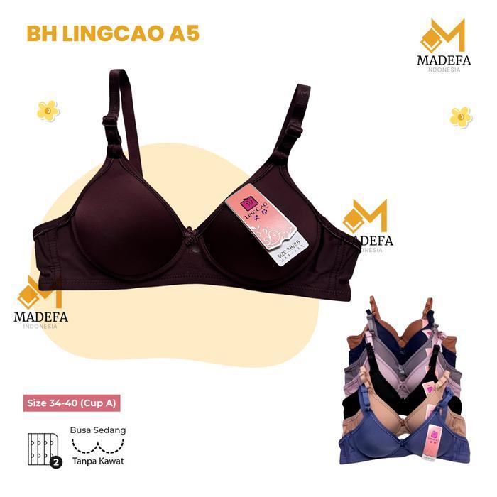 Bh Lingcao Original Bra Push Up Bh Busa Tanpa Kawat Lingcao A5 Bra Wanita Lingcao Murah Best seller