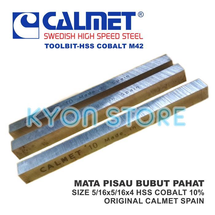 Mata Pisau Bubut Pahat Size 5/16X5/16X4" Hss Cobalt 10 M42 Calmet