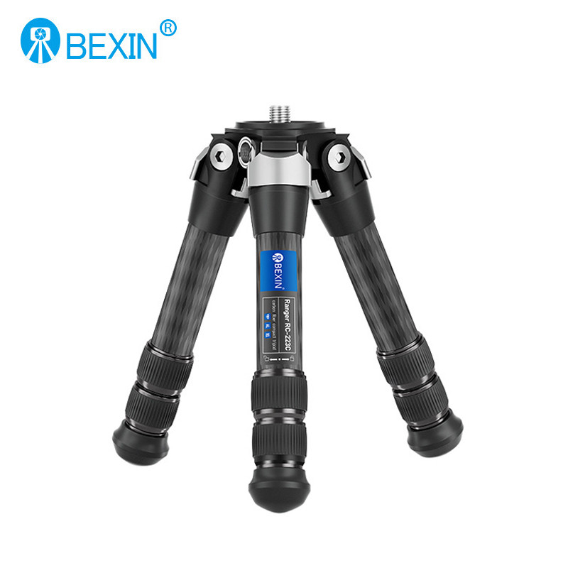 BEXIN Mini Carbon Fiber Tripod Portable Folding Compact Tabletop Tripod for DSLR Camera Head