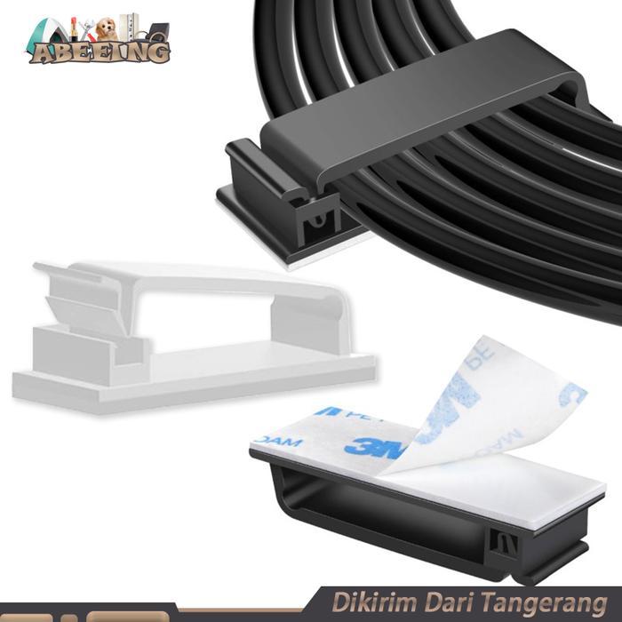 Clip Cable Tempel 10pcs Penjepit Kabel Dinding Klip Kabel Organizer Klip Kabel Listrik