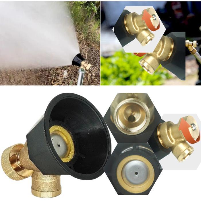 Nozel Sprayer Black Siklon Noozle Sprayer Adjustable Kuningan Penyiram/Kepala Semprotan Air untuk