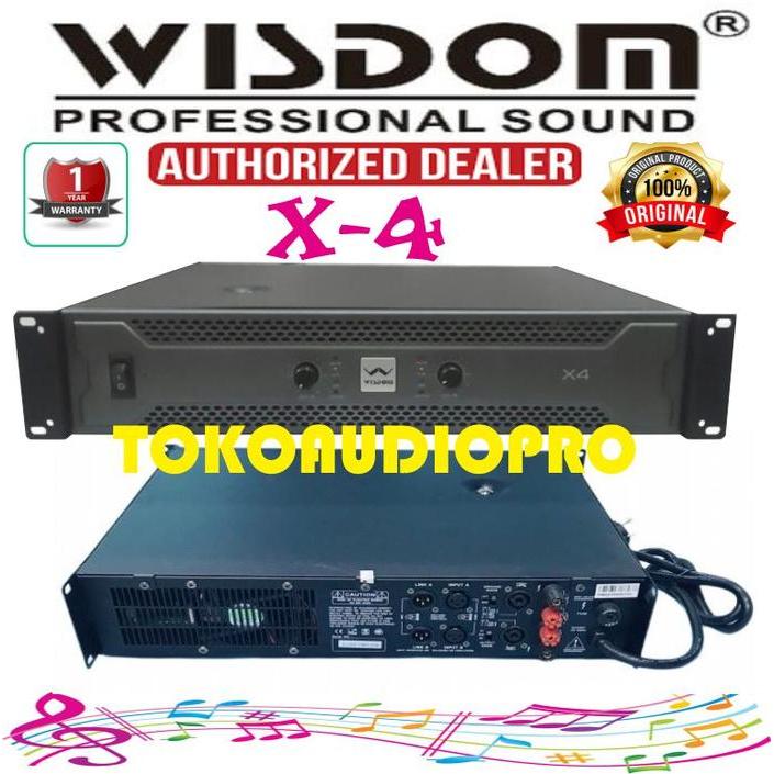 Promo Wisdom X4 X-4 X 4 Power Amplifier