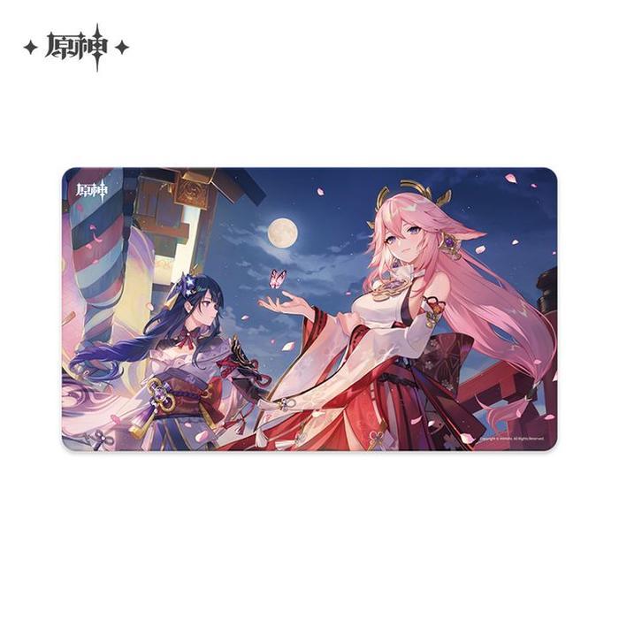HOT SALE GENSHIN IMPACT YAE MIKO RAIDEN SHOGUN GENSHIN WHEN THE SAKURA BLOSSOM MOUSEPAD TERMURAH