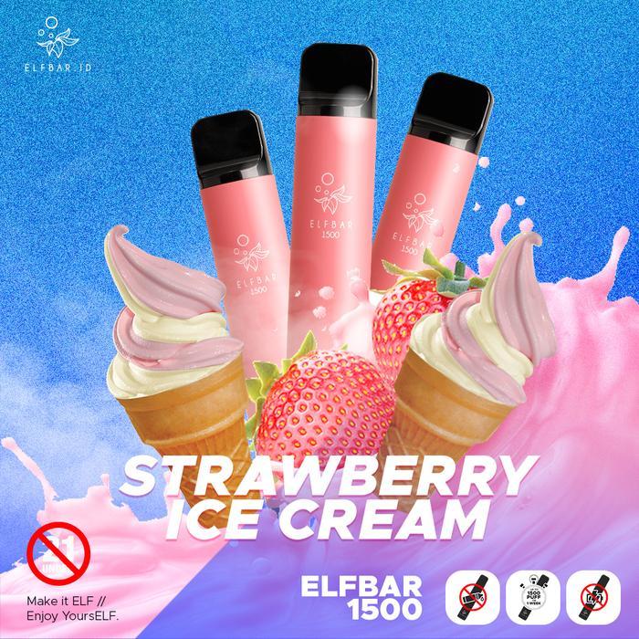 Pod Sekali Pakai dengan Liquid 4.8ml, 1500 Hisapan - Stroberi
