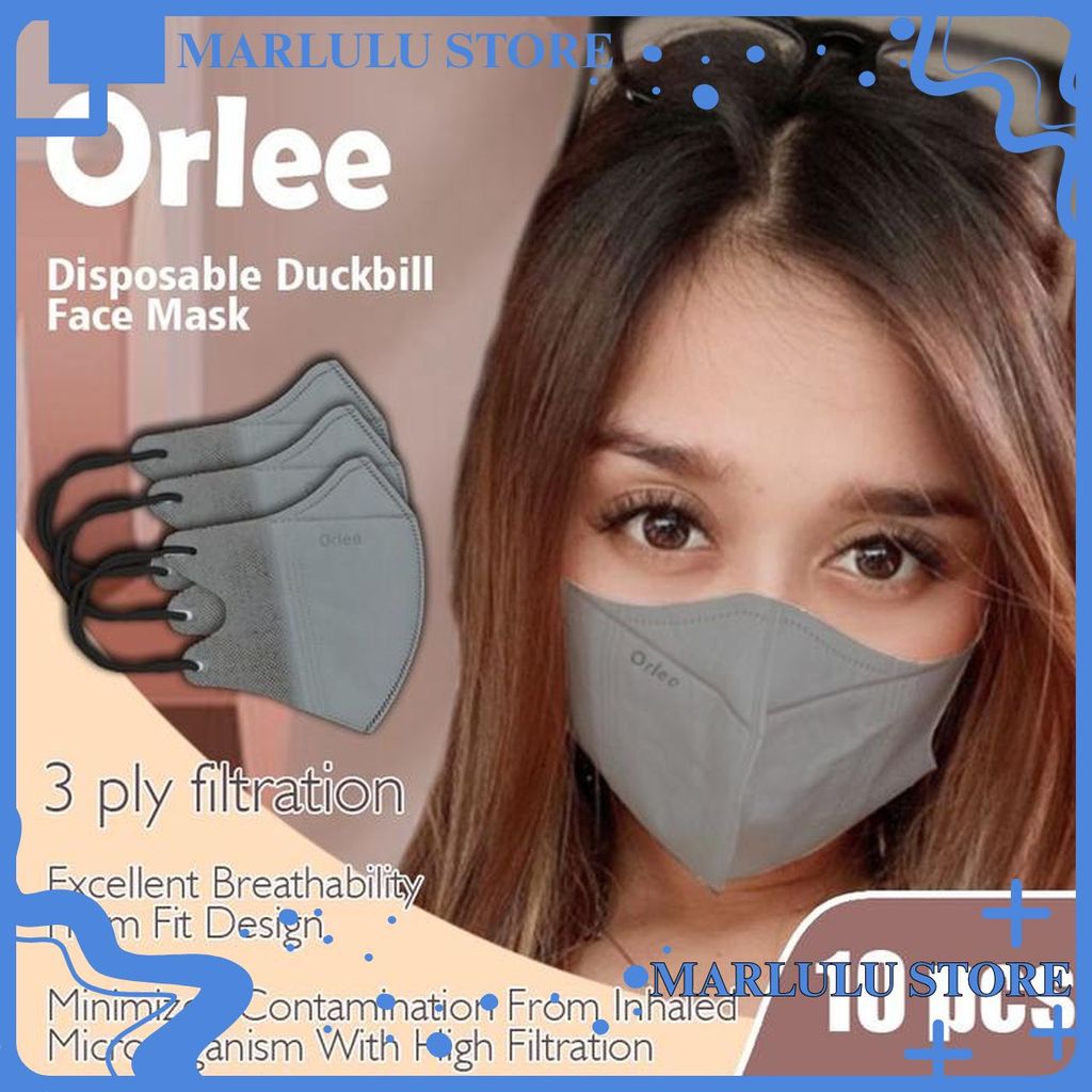 MASKER DUCKBILL EARLOOP CANTOL KUPING EMBOS MERK ORLEE PCS GROSIR 1 KARTON ISI PROMO GRATIS ONGKIR