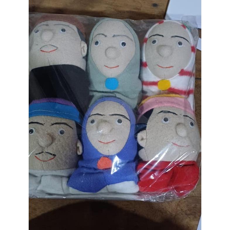 Mainan Edukatif_Boneka Tangan Tema Keluarga Muslim Diskon Sell