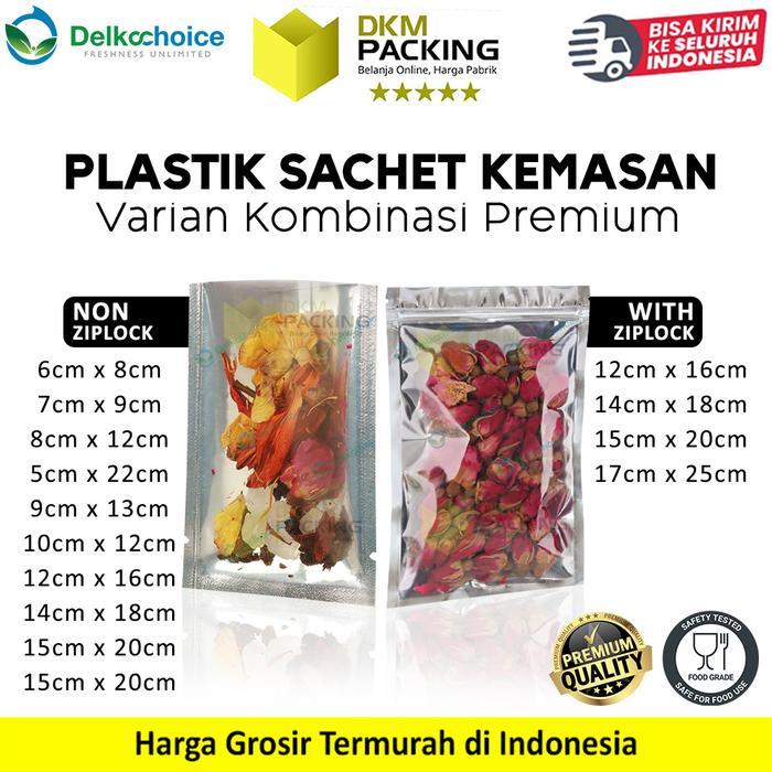 PLASTIK KEMASAN TRANSMETZ SACHET BAG SASET TRANSPARAN METALIZING FOIL