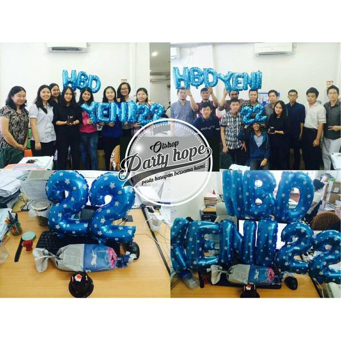 Balon Foil Huruf/ Foil Huruf / Foil Abjad