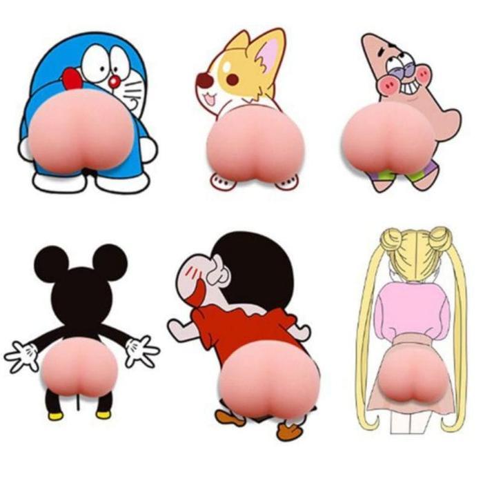 TERMURAH (VC) CASE STICKER PANTAT SQUISY SOFT 3D MURAH AKSESORIS HP PROMO