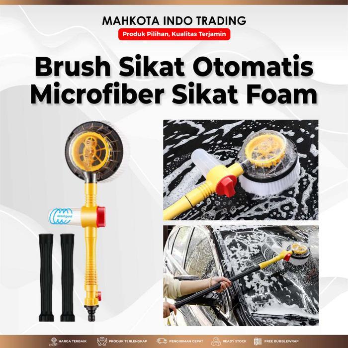 Sikat Microfiber Cuci Mobil Otomatis Mikrofiber Shampo Mobil Gagang