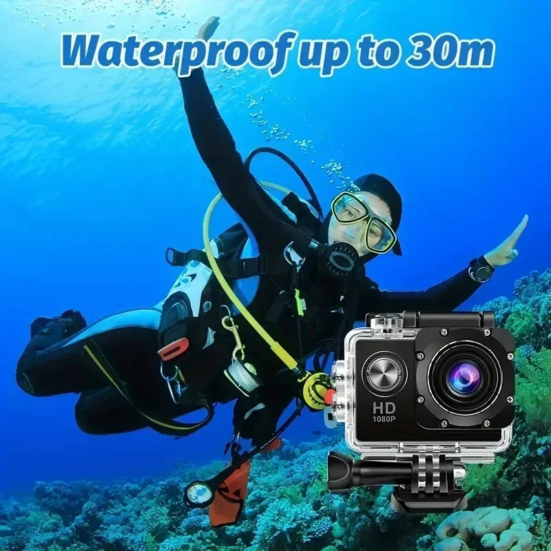 Full HD 1080P Waterproof Camera 2.0 Inch Camcorder Sports DV Go Car Cam Pro Mini Sports DV Camcorder