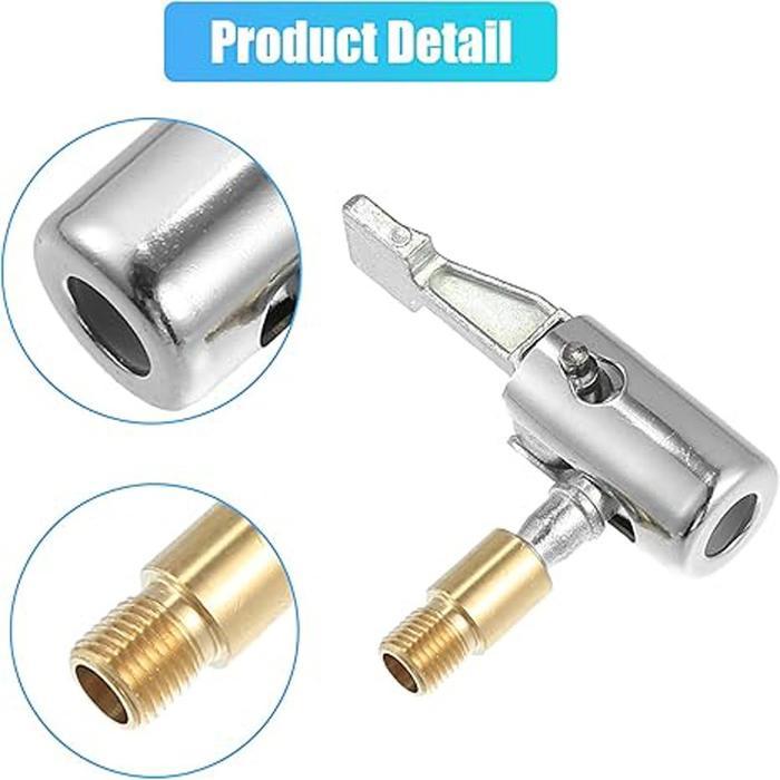 Kepala Pompa Angin Mobil Adaptor Pompa Tire Chuck Klip Kepala Pompa Valve Untuk Ban Mobil