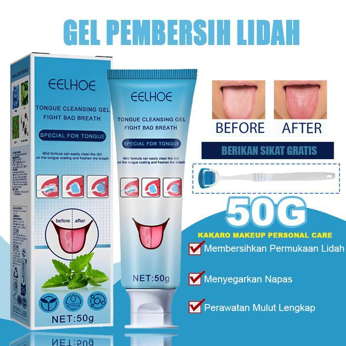 Pembersih Lidah Sikat Lidah Tongue Cleaner Scraper Gel Pembersih lidah