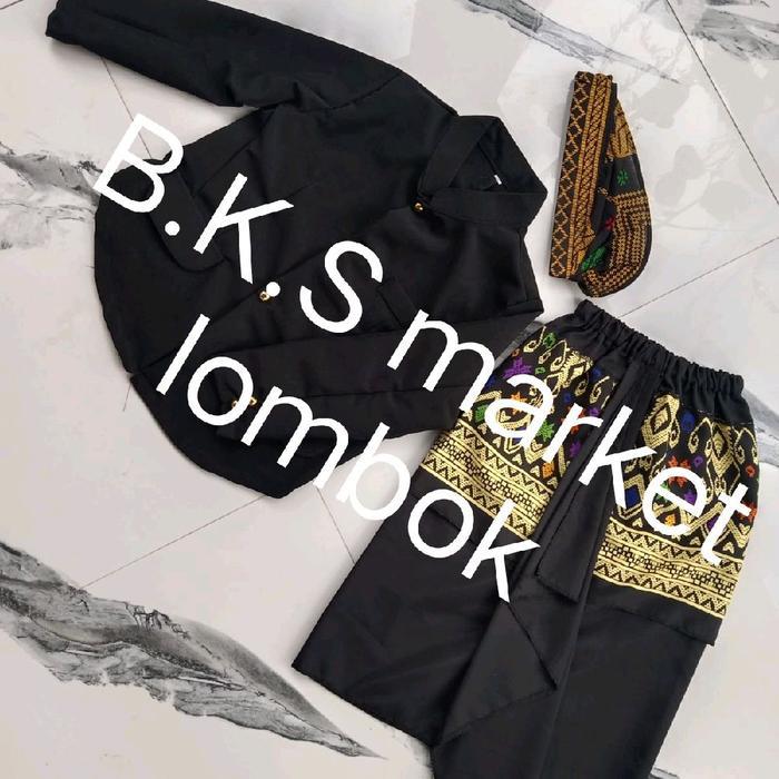 baju pegon adat sasak khas lombok Pria size anak
