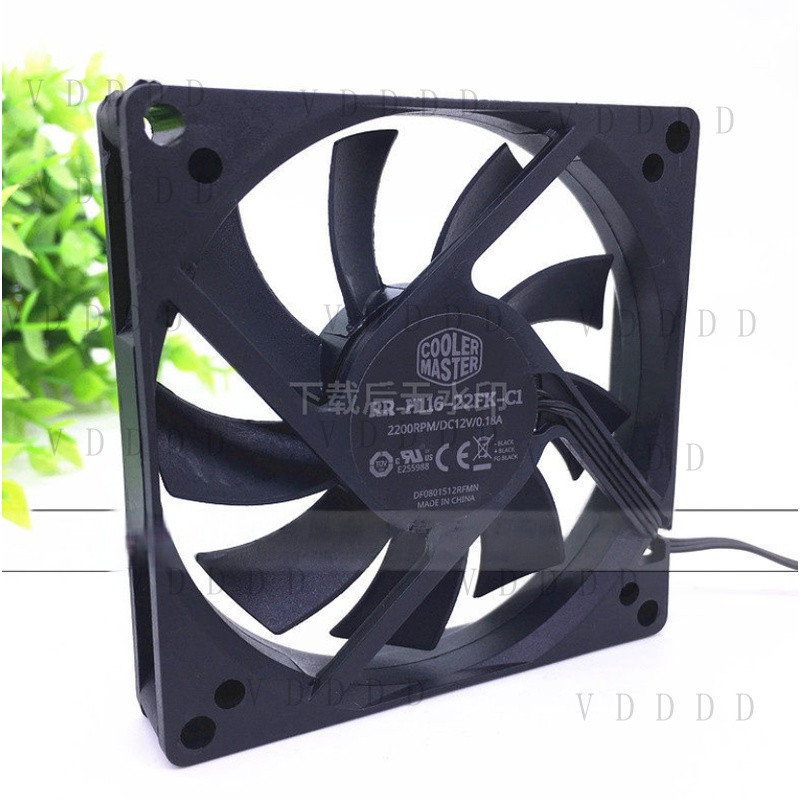 LL 1PCS for COOLER MASTER RR-H116-22FK-C1 DC12V 0.18A 3-wire cooling fan 8cm 8015