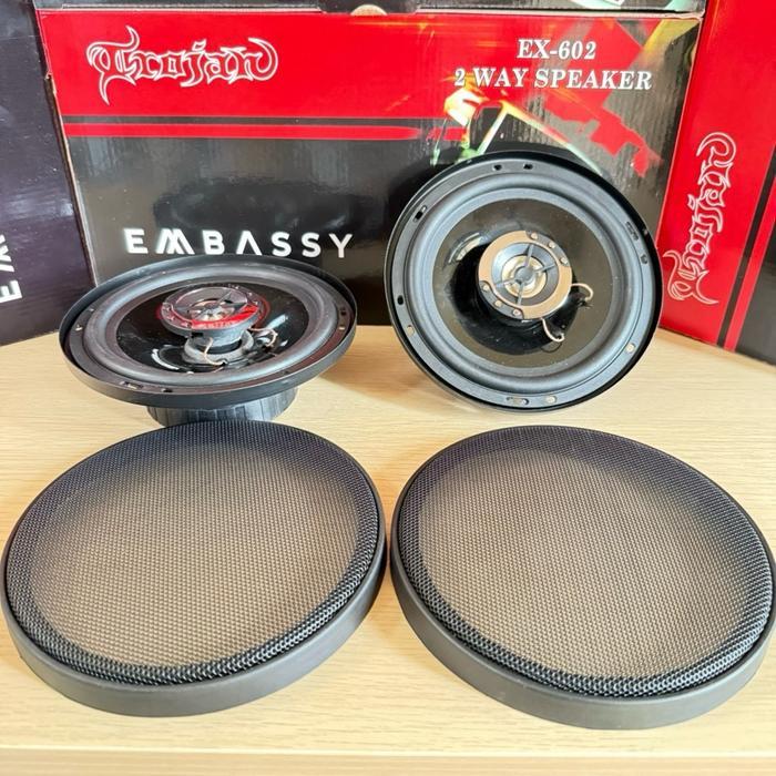 Speaker Embassy Coaxial Embassy Ex-602 Speker 6 Inch Embassy Ex 602