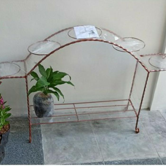 Standing Anggrek Rak Pot Bunga 5 Lubang