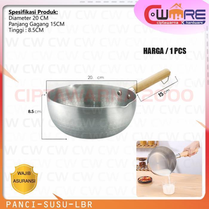 Panci Mini Susu 20 cm Stainless Steel dengan Kukusan