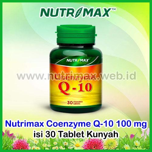 Nutrimax Coenzyme Q-10 100 mg Vitamin Antioksidan Coenzym/CoQ10/Co-Q10