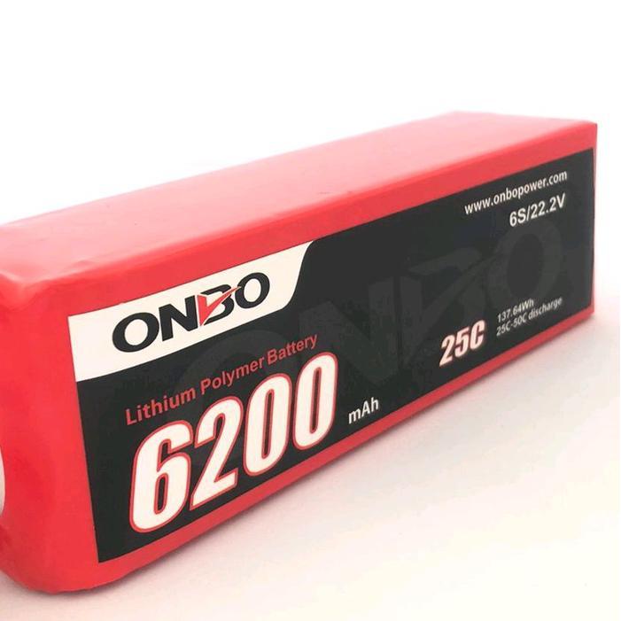 Lipo 6s 22.2v 6200mAh 25-50C Onbo Power - Control, Toy, Remote