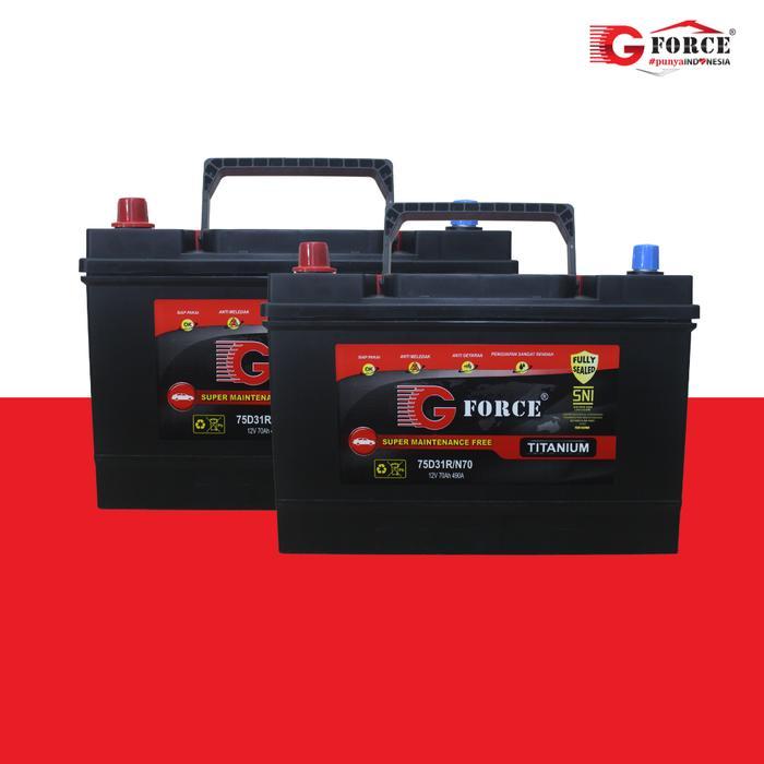 Termurah Aki Mobil Bebas Perawatan Gforce MF N70 TITANIUM