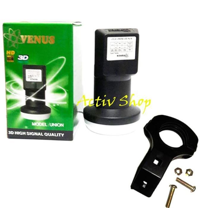 Venus Lnb Ku Band + Bracket Parabola Braket Breket Offset Plastik