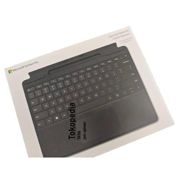 Keyboard Microsoft Surface Pro 11 10 9 8 X keyboard surface microsoft Original Asli Ori Warna Hitam