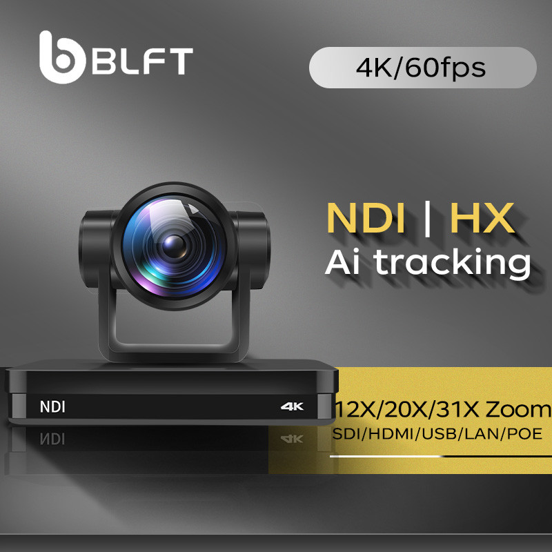 4K60 NDI HX3 PTZ Conference Room Camera USB/HDMI Live Streaming Camera 12 25 31X Zoom Wide Angle for