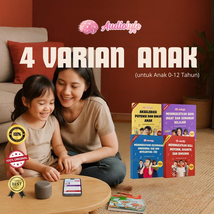 (PAKET) 4 VARIAN WARNA AUDIOLYFE ANAK USIA 0-12 TAHUN ANAK