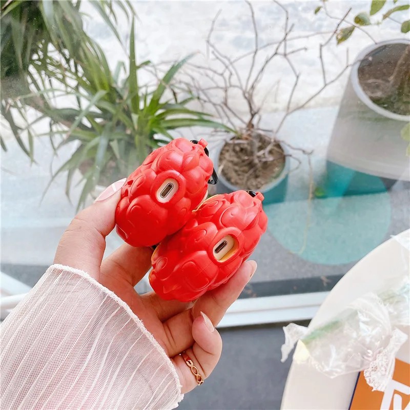Anime One Piece Luffy 3D Devil Fruit Earphone Case for Airpods 1 2 3 Pro Silicone Headphone