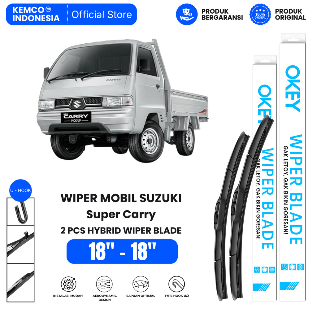 Wiper Suzuki Super Carry Hybrid Kaca Depan Mobil