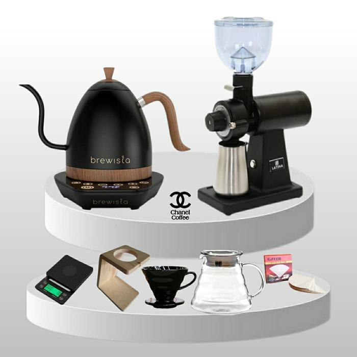 Premium Paket Manual Brewing V60 / Alat Kopi Manual Brew V60 Lengkap Original