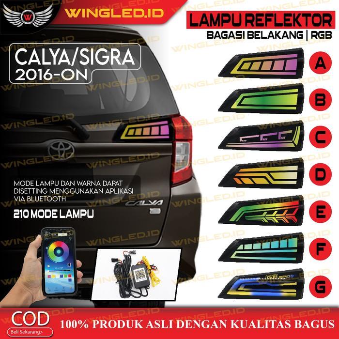 TERLARIS Lampu Reflektor Bagasi Belakang CALYA / SIGRA 2016-2026 UP AKSESORIS MOBIL