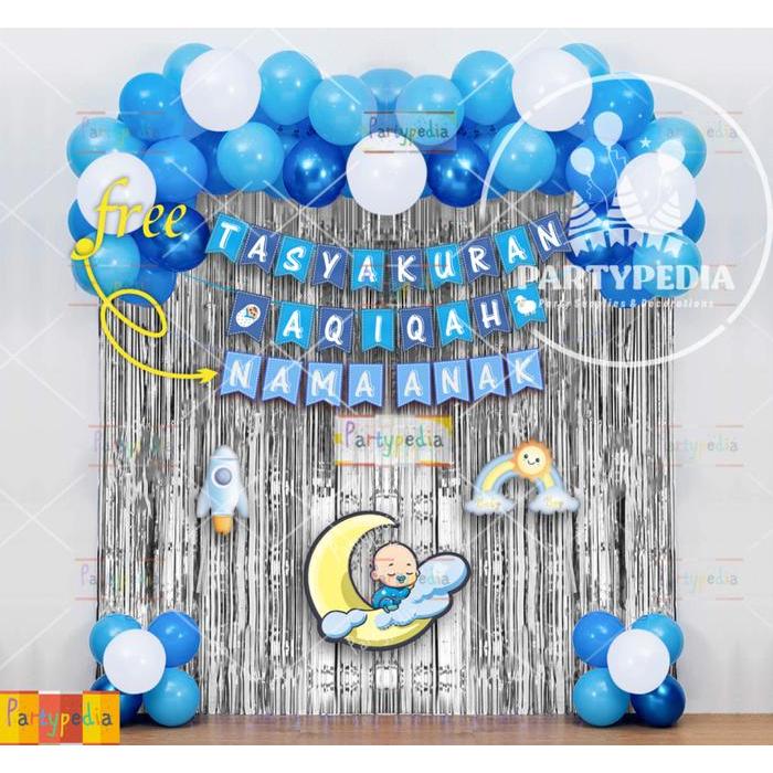 PAKET DEKORASI AQIQAH ANAK LAKI-LAKI