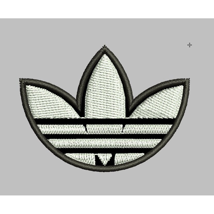 BCP-R84 ADIDAS-SYMBOL ICON 3 BUNGA PATCH BORDIR LOGO UKURAN DADA/TOPI PREMIUM