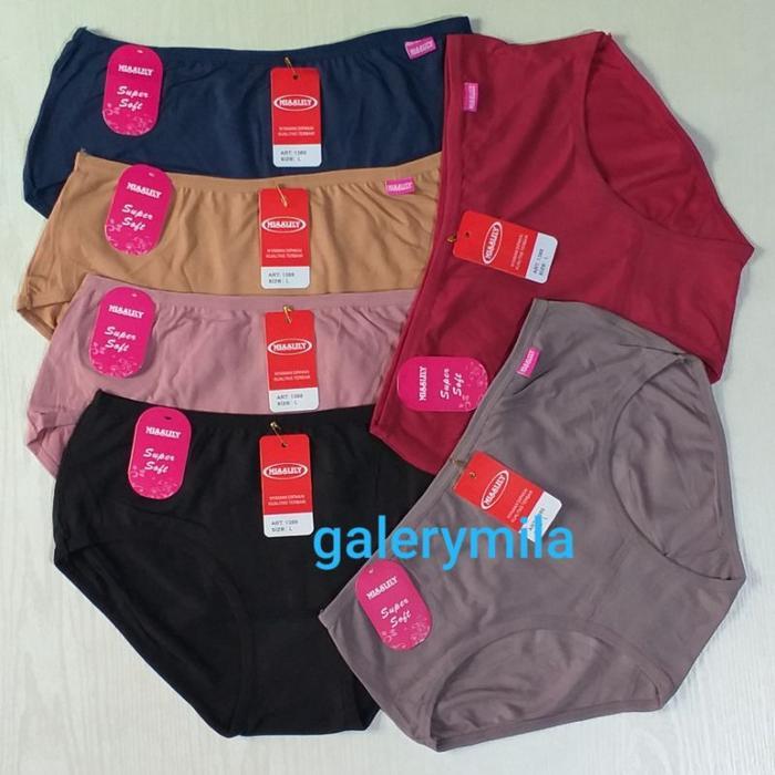 6 PCS CELANA DALAM WANITA MISSLILY 1389 / CD WANITA DEWASA MISSLILY / CD MISSLILY SUPER SOFT