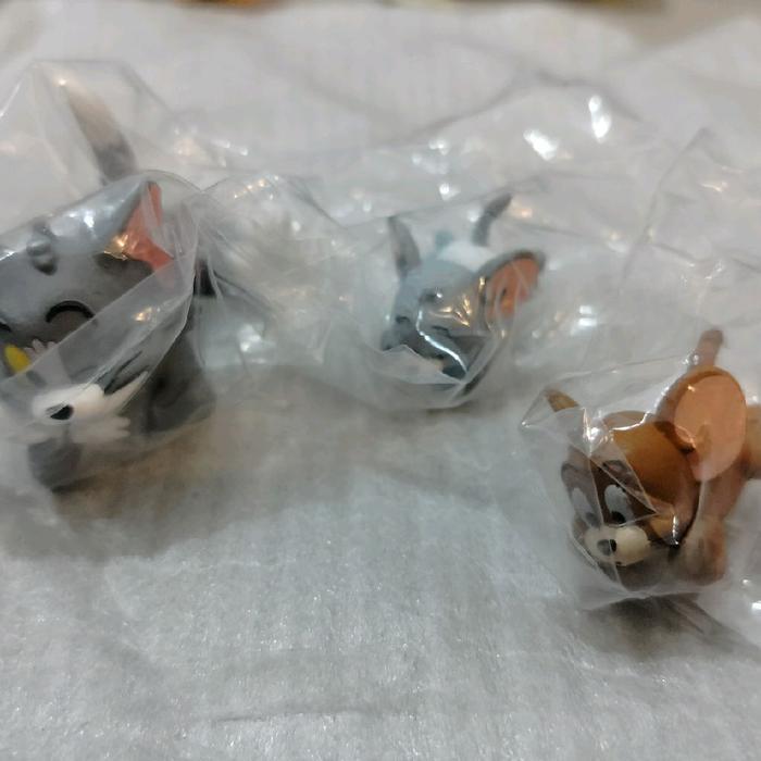 HOT SALE FIGURE GACHA GASHAPON TOM AND JERRY TOM JERRY TUFFY TIMMY SET 3 PCS TERMURAH