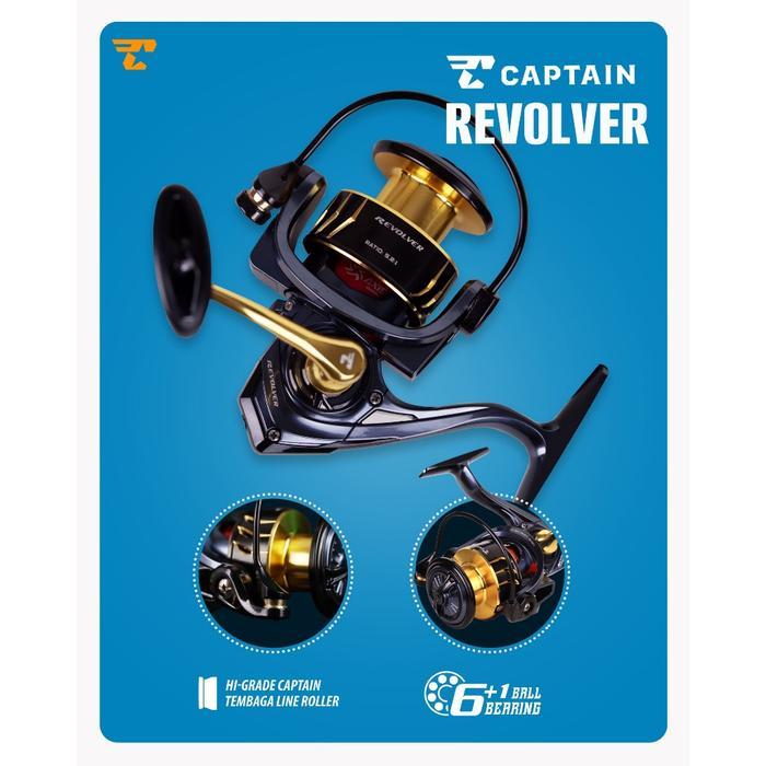 REEL SPINNING CAPTAIN REVOLVER 1000 2000 3000 4000 POWER HANDLE ADVANCE CLICKER
