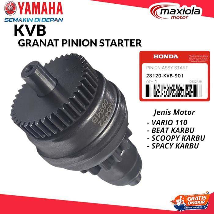 Granat Starter Beat Karbu / Vario 110 / Scoopy Karbu/ Spacy Karbu / Pinion Starter KVB ORIGINAL