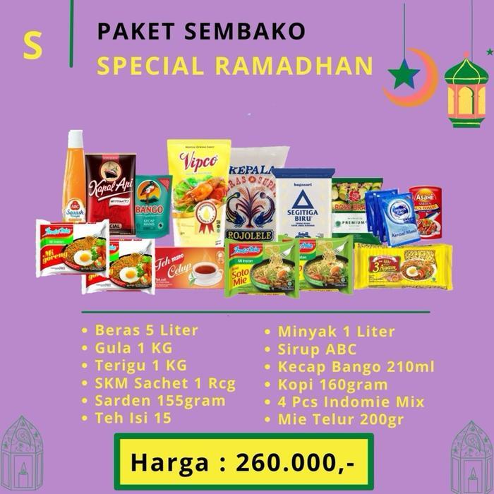 Sembako Ramadhan Paket Sembako Ramadhan S / Paket Sembako By Storesixteen - Instan Kurir, Plastik Pu