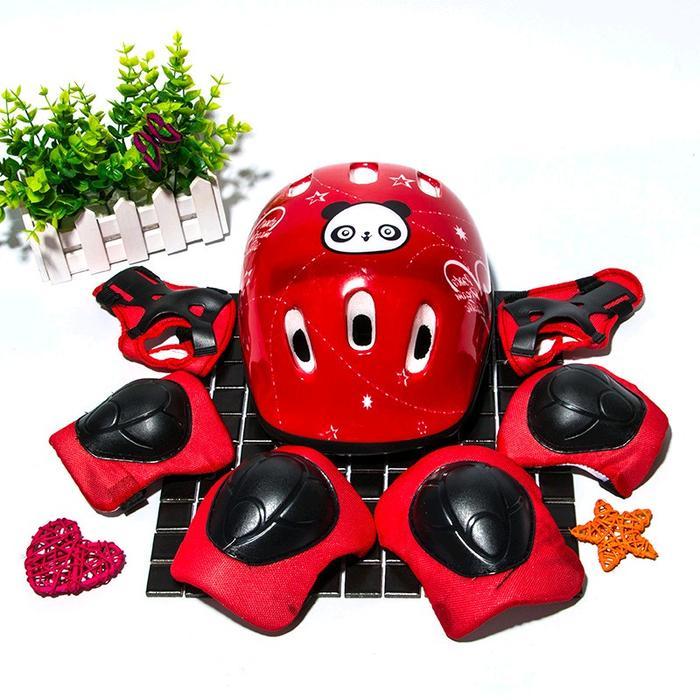 Helm Decker Anak Helm Decker Sepeda Anak Alat Pelindung Lutut Siku Tangan