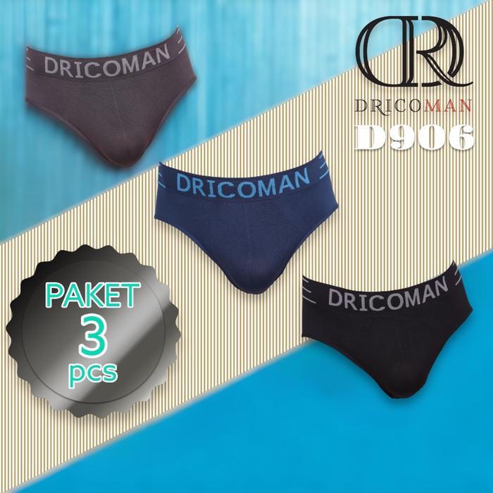 3-5 Brief Seamless Paket 3 Celana Dalam Pria Brief Seamless Lembut Anti Nyeplak Ukuran L Paket 3-5 B